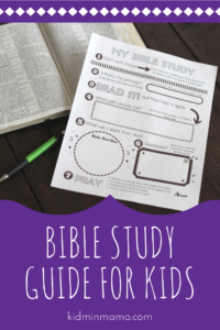 kids bible study tool