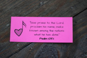 Psalm 105:1 Verse Card