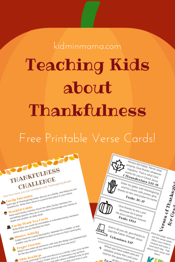 Teaching Kids about Thankfulness